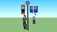 MTA Bus Stop (Old Style & New Style)