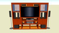 Mueble para tv plasma de 42' home cinema y dvd.
