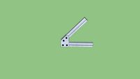 TSLOTS 15-Series 4-Hole 45° Degree Angle Joining Plate 653178