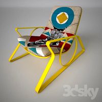 Chair geometric africa by Langley Park