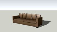 Canapé taupe 4-5 places LEONARD,maisons du monde,Réf. 116.042 Prix:990