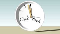 Makeshift doomsday clock