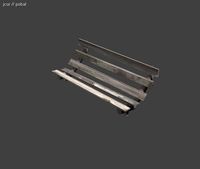 Low Poly Old Wooden Park Bench