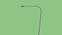 Silver Illinois Curved Street Light