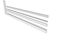 Supreme Wainscot Paintable White Trim