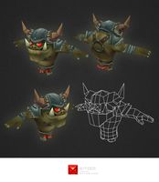 Low Poly Orc Warrior
