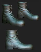 Boots with laces sculpt