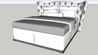 Tufted Headboard King Size Bed
