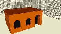 mexican mud house on the border