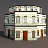Apartment House #97 Low Poly 3d Model