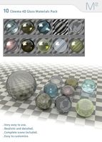 10 Cinema 4D Glass Pack