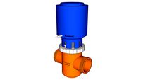 Vanne 2 voies DN15 + actionneur Thermique