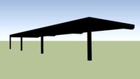 Parking shade for Yuma International Airport in Arizona, USA