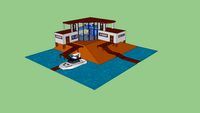 house in sea