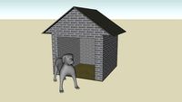 Dog House With Dog