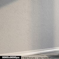 3 Wall textures + vray material