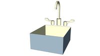 Counter utility sink
