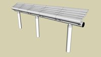 Forms+Surfaces Tecno RS Seating, five perch seats, cylindrical mounting posts