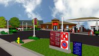 Gas Station Rendering.