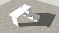 Brickbox with table by one (1220x2440mm) plywood panel