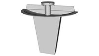 Washfountain utility sink semicircle 36 in.