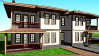 farmhouse, köy evi, villa