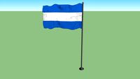 Nicaraguan Flag (1858-1873, 1893-1896)