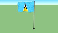 Flag of Saint Lucia
