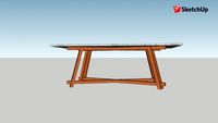 Mid-Century Modern Table inspired by Arhaus