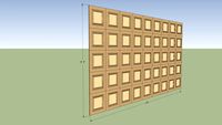 Coffered Wall 8.4'x16' by DiDi S.