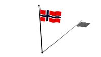 Flagget av Norge - Flag of Norway