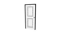 KING Door - D4 -KG-6 Dark oak