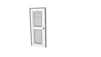 KING Door - D4 -KG-3 White