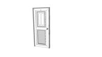 KING Door - D4 -KG-2 White