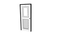 KING Door - D4 -KG-1 Dark oak