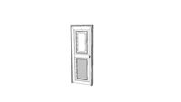 KING Door - D4 -KG-1 White