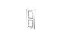 KING Door - D1 -KG-5 White