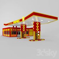 Complex gas station