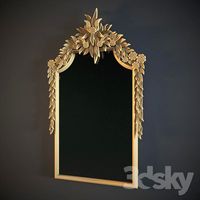 Carved mirror