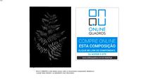 Quadro Clássico - Folhas Cinza