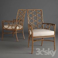 McGuire - Laura Kirar Dining Arm Chair M-281