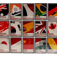Graphic posters of Formula-1 2011