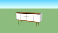 Doors buffet, 4 portas, 2 gavetas Tok Stok