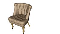 POLTRONA CLUB CHAIR LINHO BEGE - 5766
