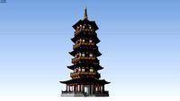 Hexagonal pagoda