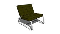 DELAUNAY QUILT - Poltrona de tecido By Minotti