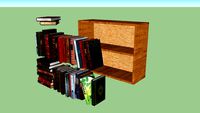 buch regal und bücher
