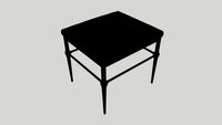 KKH Tory brown velvet tufted aged cast iron stool