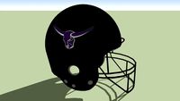 Langenfeld Longhorns football helmet