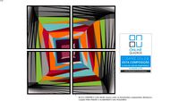 Quadro Múltiplo grande de Arte Abstrata Colorida